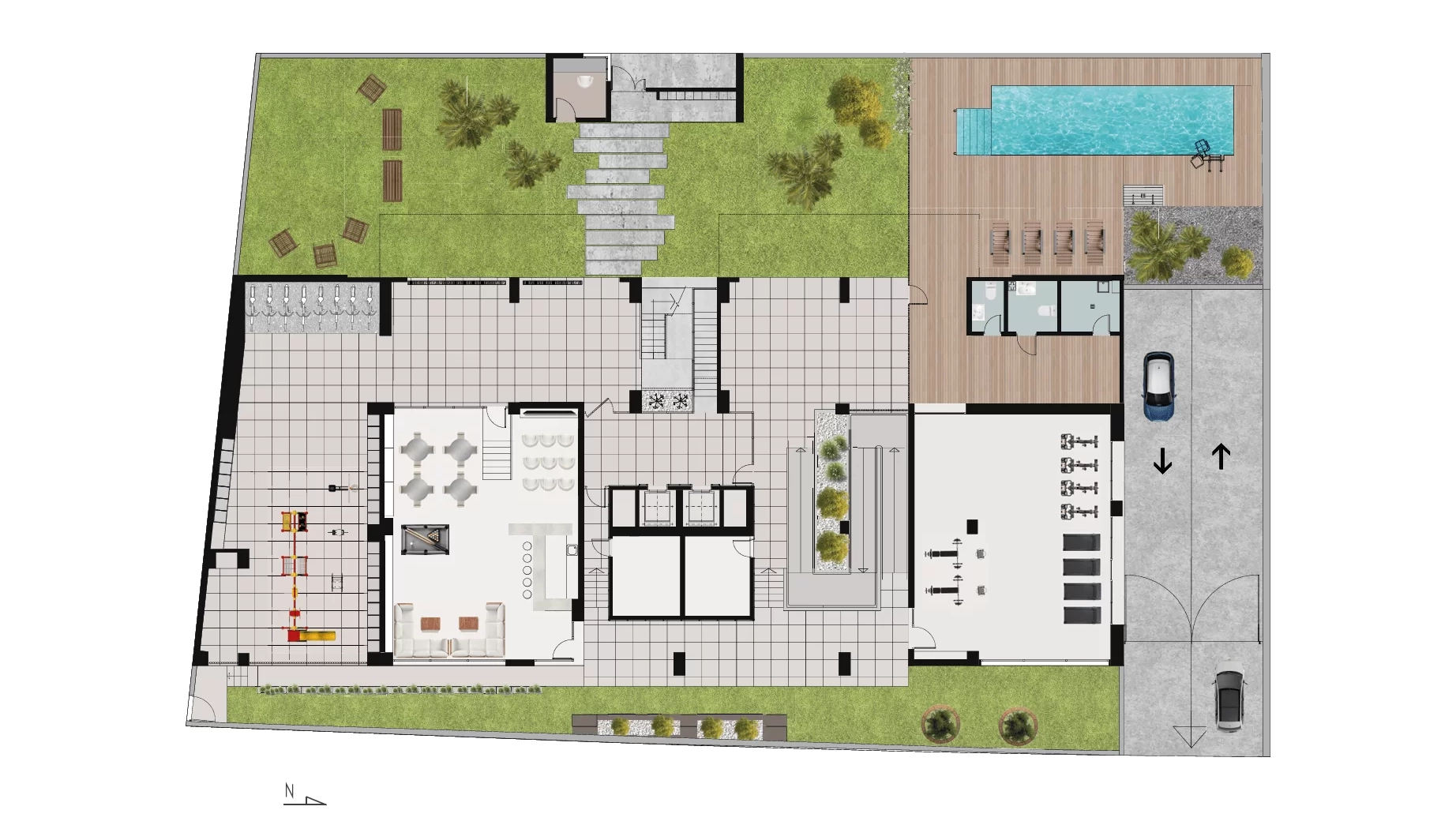 Plano Zonas Comunes - Residencial Las Pitas - Procoma