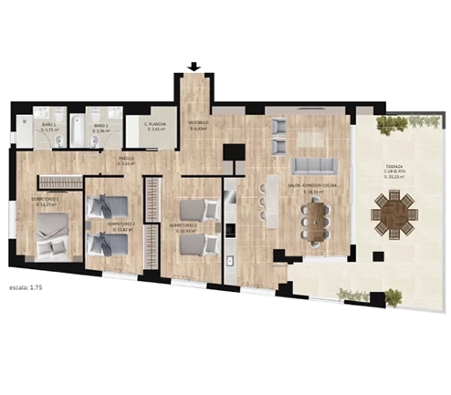 tipo e - Residencial Las Pitas